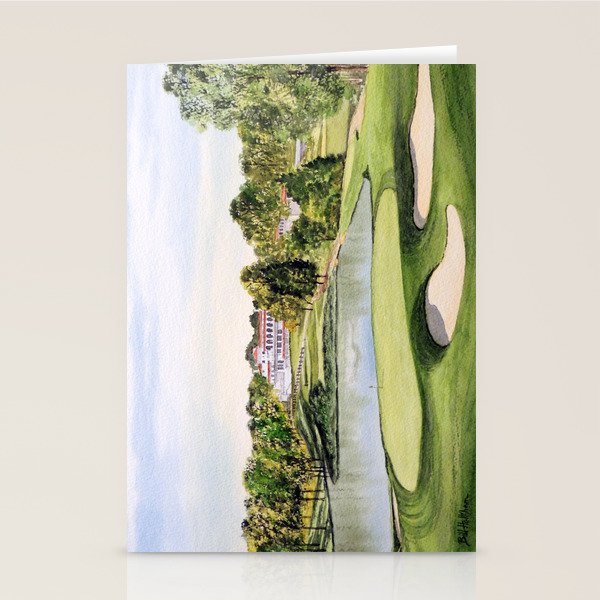 Congressional Golf Course 10th Hole Stationery Card Gallery Image 1