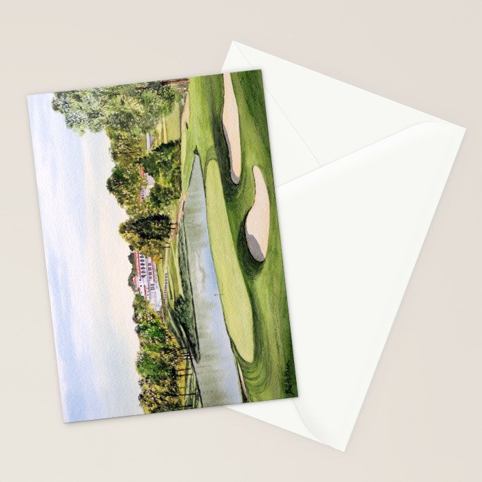Congressional Golf Course 10th Hole Stationery Card Gallery Image 2