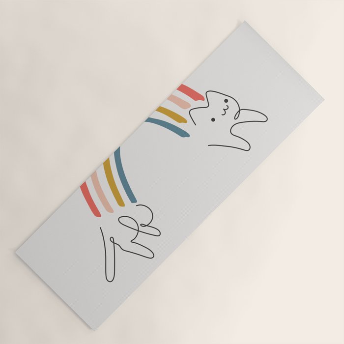 Rainbow Cat 1 Yoga Mat Gallery Image 1