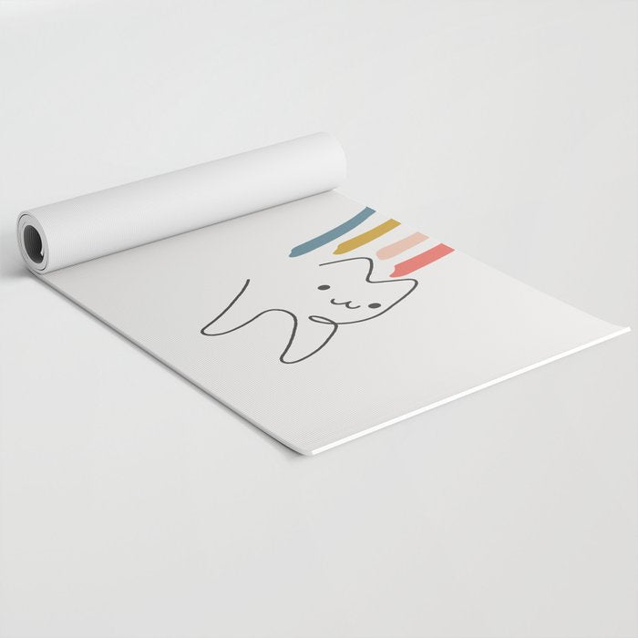 Rainbow Cat 1 Yoga Mat Gallery Image 2