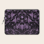 Bats and Beasts (Purple) Laptop Sleeve Gallery Image 1