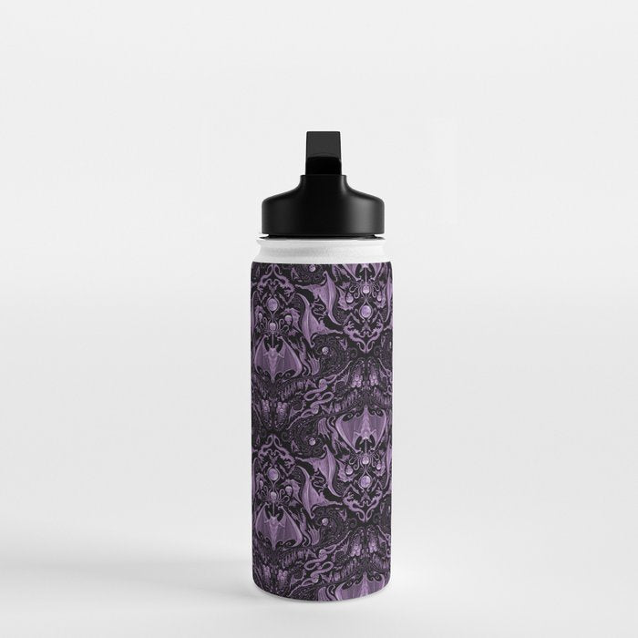 Bats and Beasts (Purple) Water Bottle Gallery Image 3