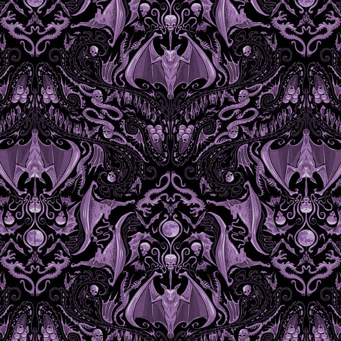 Bats and Beasts (Purple) Coffee Mug Gallery Image 2