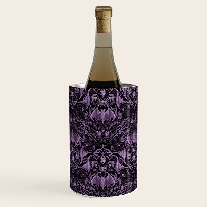 Bats and Beasts (Purple) Wine Chiller Gallery Image 1