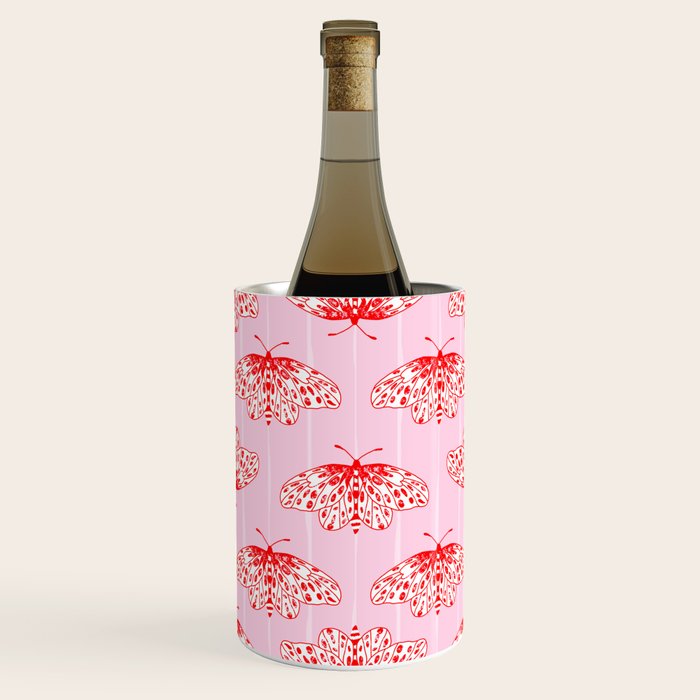 Butterfly Pink Red Wine Chiller Gallery Image 3