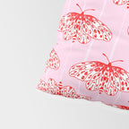 Butterfly Pink Red Pillow Sham Gallery Image 4