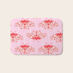 Butterfly Pink Red Bath Mat Gallery Image 1