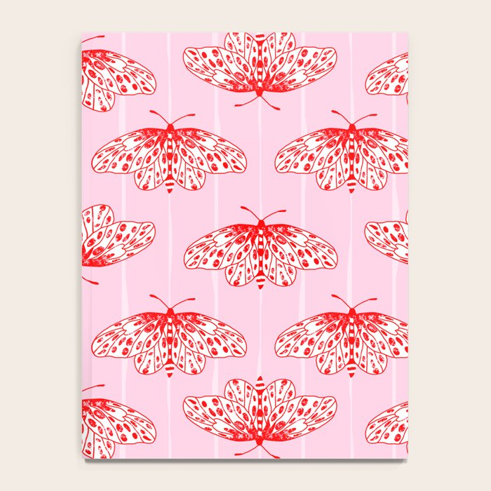 Butterfly Pink Red Notebook Gallery Image 4