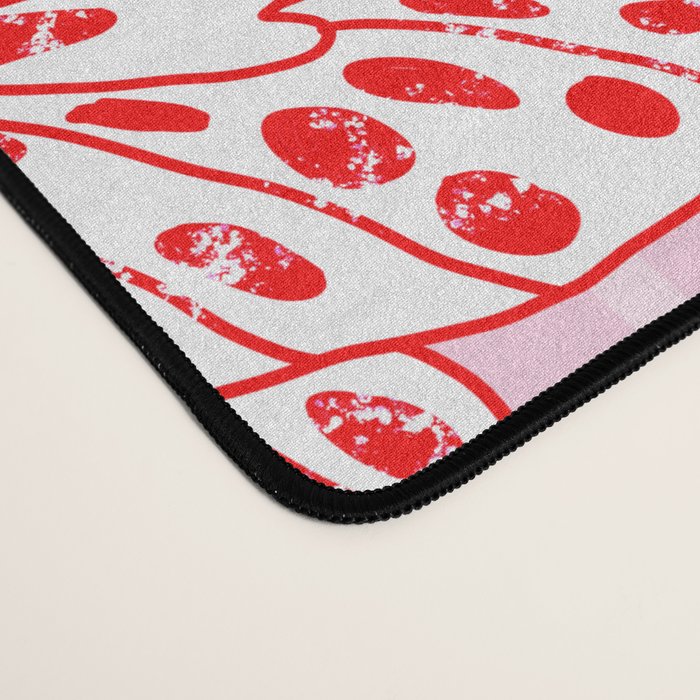Butterfly Pink Red Desk Mat Gallery Image 4