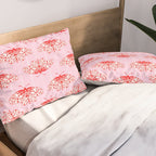Butterfly Pink Red Pillow Sham Gallery Image 2
