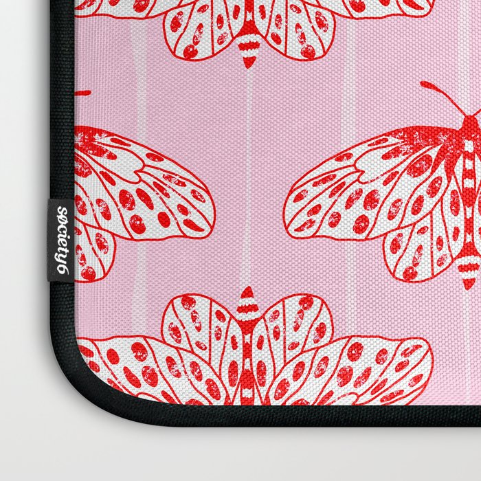 Butterfly Pink Red Laptop Sleeve Gallery Image 3