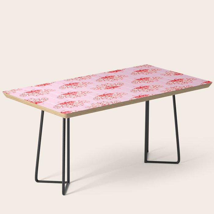 Butterfly Pink Red Coffee Table Gallery Image 1
