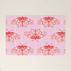 Butterfly Pink Red Welcome Mat Gallery Image 1
