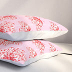 Butterfly Pink Red Pillow Sham Gallery Image 3