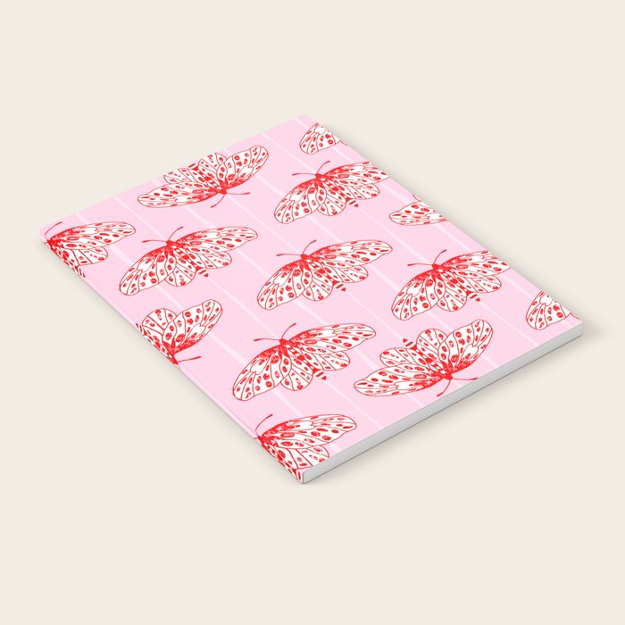 Butterfly Pink Red Notebook Gallery Image 2