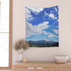 Mt Hood in Cherry Season Wall Tapestry Gallery Image 2