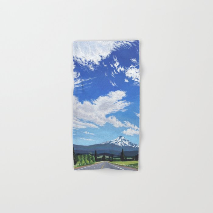 Mt Hood in Cherry Season Bath Towel Gallery Image 1
