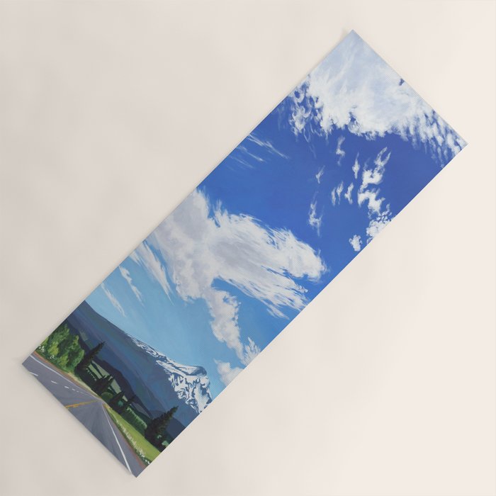 Mt Hood in Cherry Season Yoga Mat Gallery Image 1