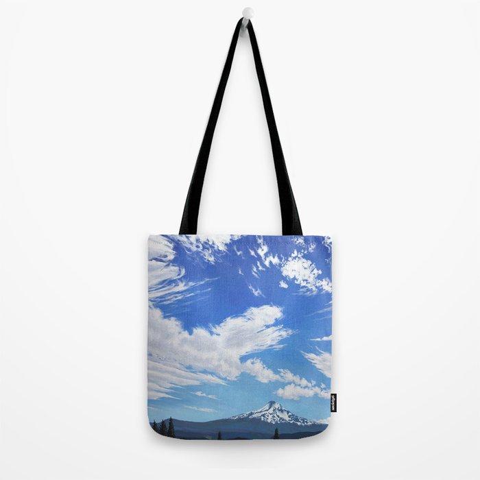 Mt Hood in Cherry Season Tote Bag Gallery Image 2