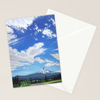 Mt Hood in Cherry Season Stationery Card Gallery Image 2