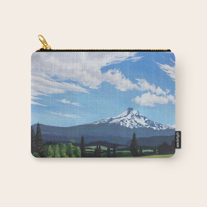 Mt Hood in Cherry Season Carry All Pouch Gallery Image 1
