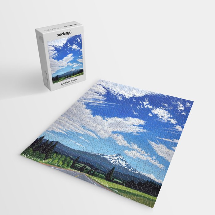 Mt Hood in Cherry Season Jigsaw Puzzle Gallery Image 2