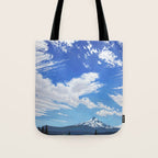 Mt Hood in Cherry Season Tote Bag Gallery Image 1