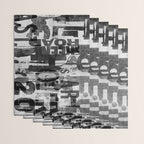 Loft Style Distressed Grunge Street Art Typography Wrapping Paper Gallery Image 3