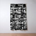 Loft Style Distressed Grunge Street Art Typography Window Curtain Gallery Image 3