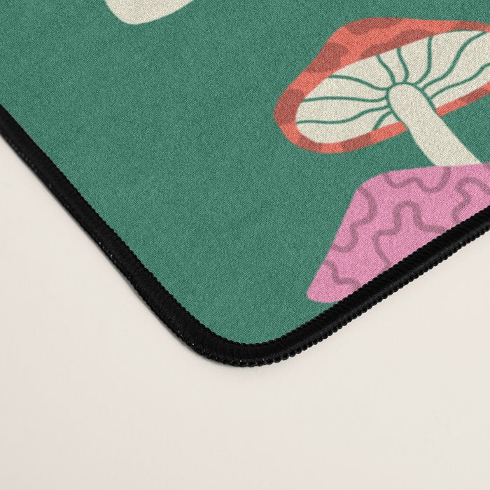 Festive Mushroom Pattern Desk Mat Gallery Image 4