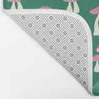 Festive Mushroom Pattern Bath Mat Gallery Image 2