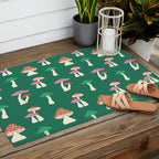 Festive Mushroom Pattern Outdoor Rug Gallery Image 2
