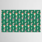 Festive Mushroom Pattern Tablecloth Gallery Image 2