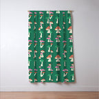 Festive Mushroom Pattern Window Curtain Gallery Image 3