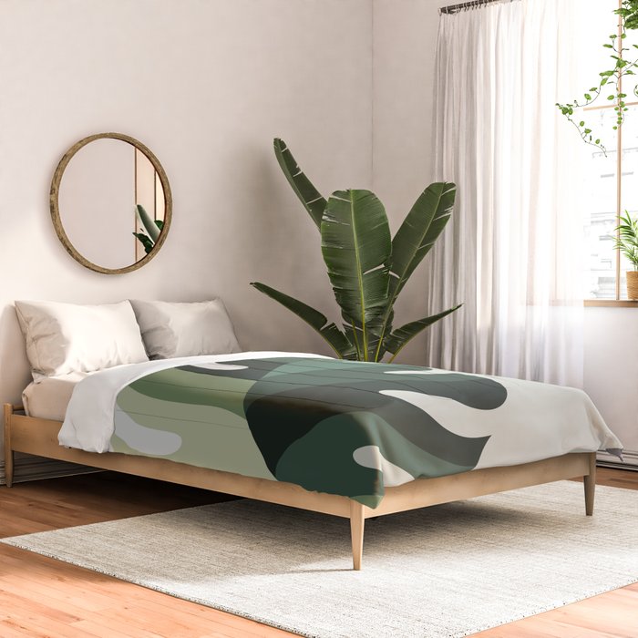 Cat and Plant 12C Comforter Gallery Image 2