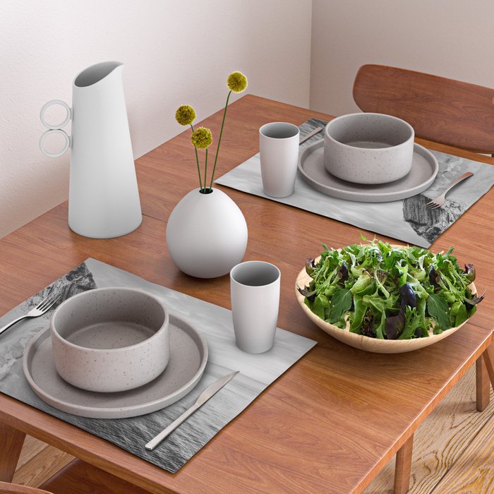 Black and White Ocean Placemat Gallery Image 2