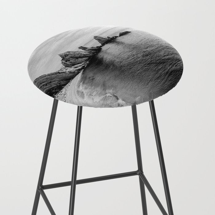 Black and White Ocean Stool Gallery Image 2