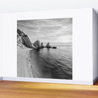 Black and White Ocean Wall Mural Gallery Image 2