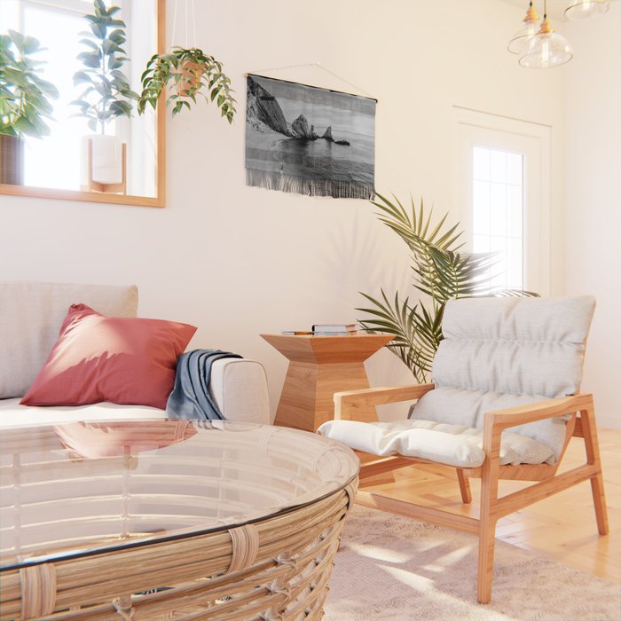 Black and White Ocean Wall Hanging Gallery Image 2