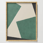 Graphic Edge Shapes - Green Serving Tray Gallery Image 1