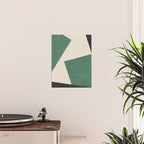 Graphic Edge Shapes - Green Poster Gallery Image 2