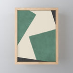 Graphic Edge Shapes - Green Mini Art Print Gallery Image 1