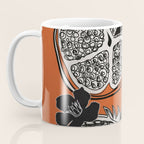 Line Art Pomegranates 2 Coffee Mug Gallery Image 3