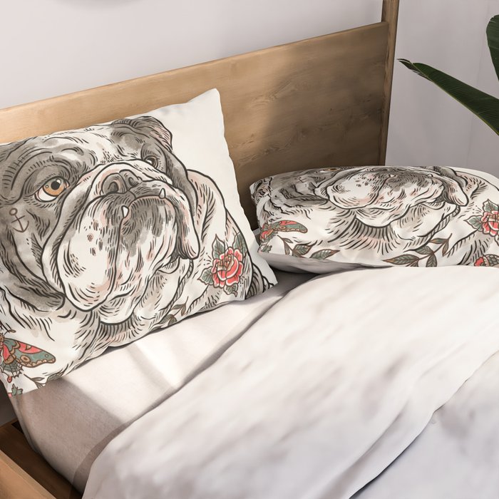 Chubbs the Bulldog Pillow Sham Gallery Image 2