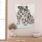 Chubbs the Bulldog Wall Tapestry Gallery Image 2