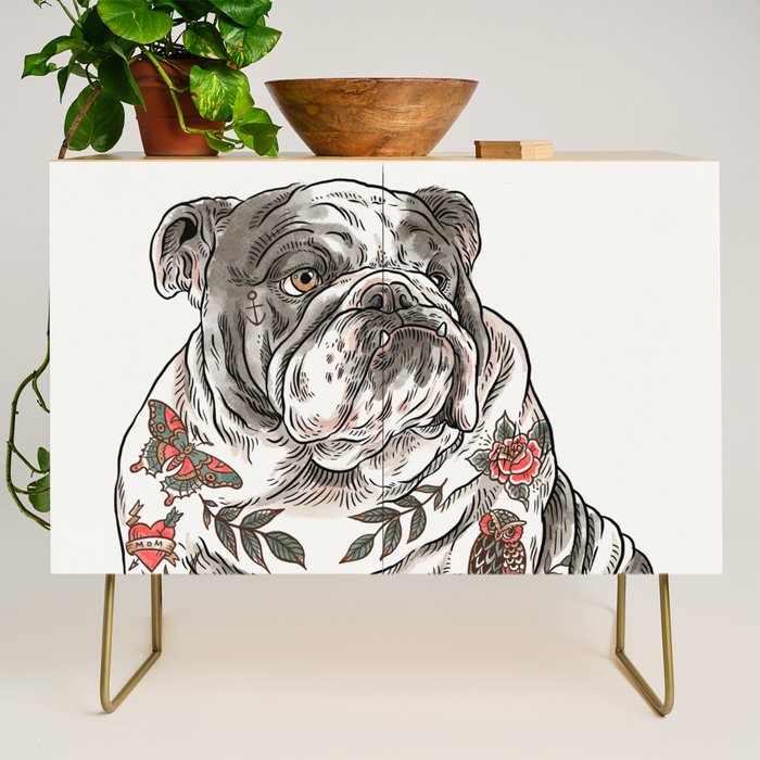 Chubbs the Bulldog Credenza Gallery Image 1