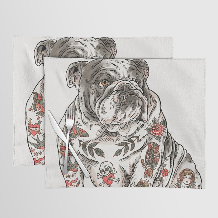 Chubbs the Bulldog Placemat Gallery Image 1