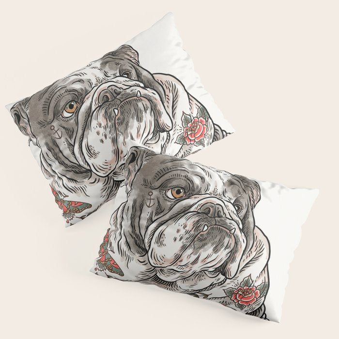 Chubbs the Bulldog Pillow Sham Gallery Image 1