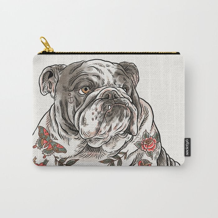 Chubbs the Bulldog Carry All Pouch Gallery Image 1
