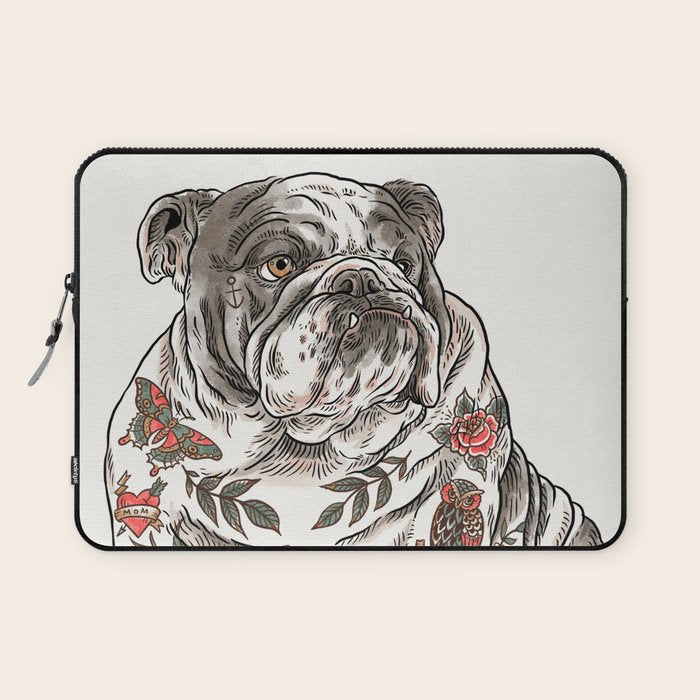 Chubbs the Bulldog Laptop Sleeve Gallery Image 1